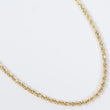 14K YG Hollow Rope Chain / 6.4gr / 2.7mm / 22in /
