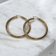 10K YG Fashion Hoop Earrings / 6.65gr / 2in