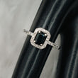 14K YG Diamonds Black Engagement Ring / 2.6gr / 7 / Ct Dia