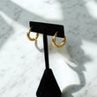 18K Yellow Gold Luxury Hoop Earrings / 2.8gr