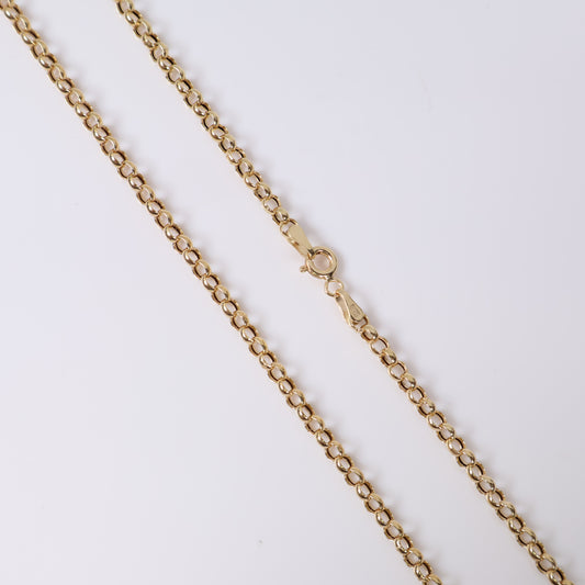 14K YG Roll-on Chain / 2.5gr / 2.6mm / 20in /