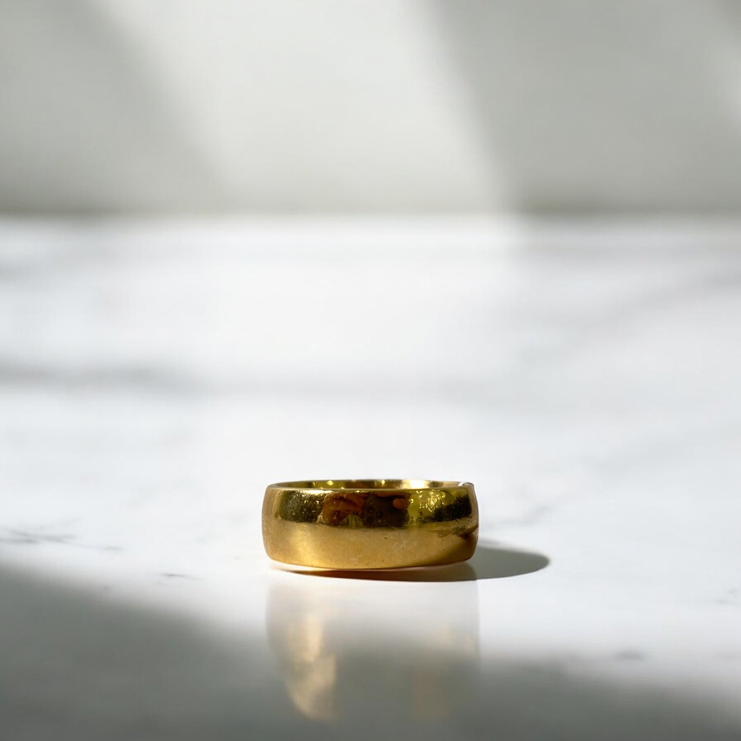 14K Yellow Gold Fashion Engagement Ring / 12.8gr / Size 10