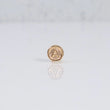18K YG Letter A Textured Ironwork / 0.2gr / 7mm /