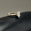 Pera Diamond Engagement Ring 14K Yellow Gold / 2.9gr / Size 5.5