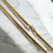 10K YG Micro Cuban Chain / 25.4gr / 4.1mm - 22in