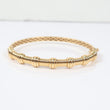 18K Fashion Bangle Bracelet / 9.27gr / Sz 16 /