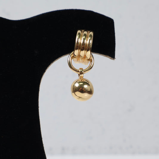 14K Yellow Gold Women Stud Earrings / 9.4gr