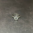 14K White Gold Lab Diamond Round Brilliant Engagement Ring 1.60Ct Lab Dia Vs / 3.04gr / Size 6 3/4