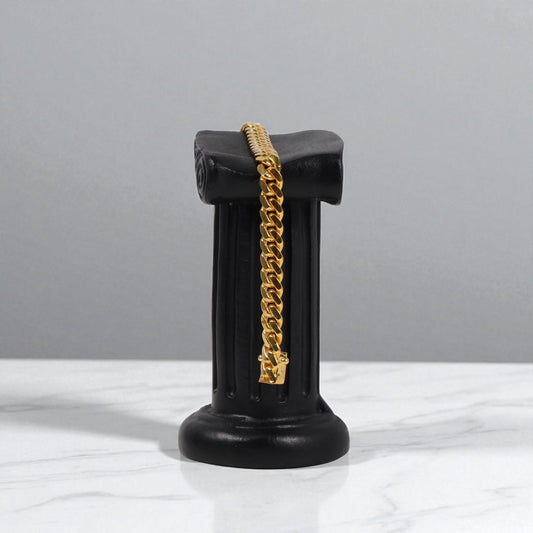 14K YG Micro Cuban Links Bracelet / 22.7gr / 6.3mm / 7in /