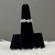 14K White Gold Diamond Hearts Engagement Ring 0.50Ct Dia / 2.9gr / Size 7