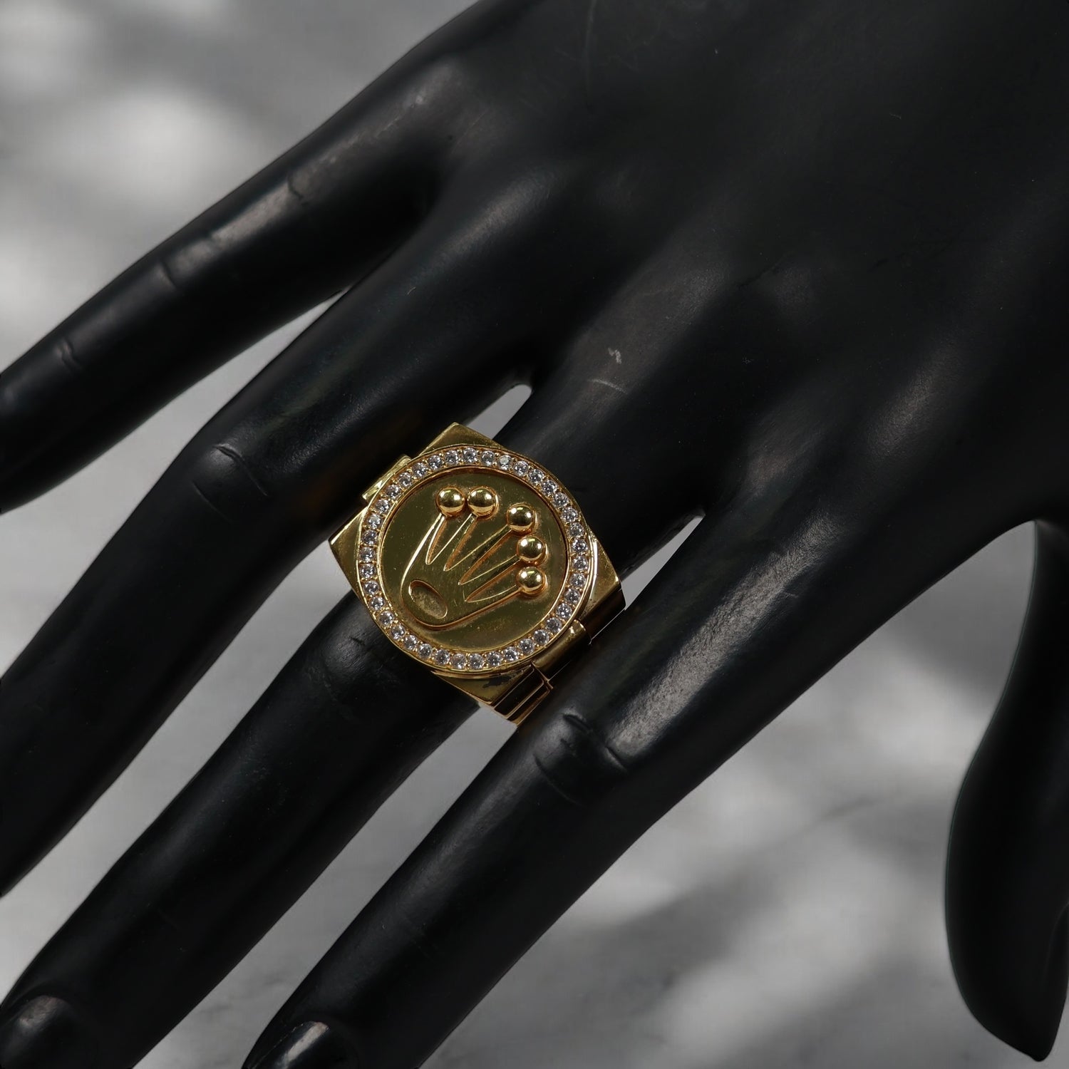 14K YG 10 Rx Type Rings / 15.5gr / Sz 9.5 /