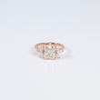 14K RG Lab Diamond Cut Cornered Rectangular Modified Brilliant With Certificate Engagement Ring / 3.8gr / Sz 7 / 2.80Ct Lab / F / VS