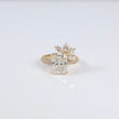 14K YG Lab Diamond Cut Cornered Rectangular Modified Engagement Ring / 5.6gr / Sz 6 3/4 / 4.07Ct Lab Dia / F / VVS2
