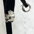 14K White Gold Fashion Hoop Earrings / 1.9gr