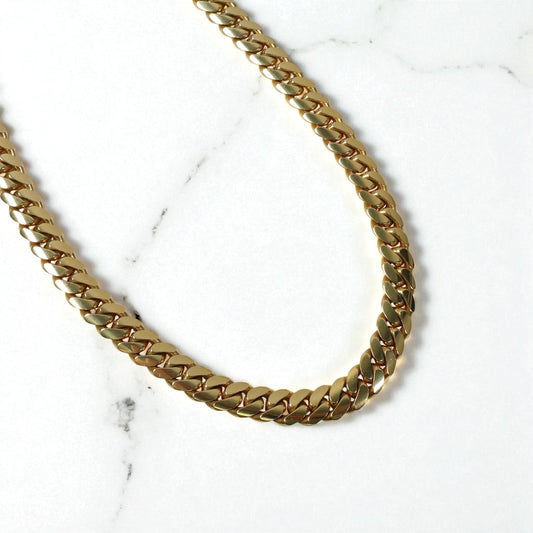 10K YG Cuban Links Chain / 194.3gr / 11.2mm / 24in /