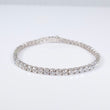 14K WG Lab Diamond Tennis Bracelet / 8gr / 3.4mm / 7in / 8.50Ct Lab / VS /F
