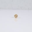 18K YG Letter G Mate Bordered Circle Ironwork / 0.37gr / 8mm /