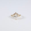 14K YG Lab Diamond Pear Cut Brilliant With Certificate Engagement Ring / 3.33gr / Sz 6.5 / 1.55Ct Lab Dia / F / VVS2