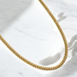 10K YG Micro Cuban Links Chain / 42.2gr / 5mm / 24in /
