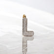 10K YG Diamond Letter L Pendant / 1.7gr / 1.1in / 0.33Wt Dia