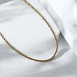 14K YG Rope Chain / 2.46gr / 1.8mm / 22in