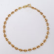 18K YG Gc Link Bracelet / 2.8gr / 3.4mm / 7.5in /