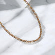 10K YG Round Franco Diamond Cut Chain / 33.67gr / 4mm / 18in /