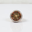 10K Yellow Gold Diamond Casino Roulette Ring 4.87Ct Dia / 21.6gr / Size 10