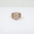 14K YG Diamond Fashion Rings / 10.6gr / Sz 7.5 / D-0.50Ct