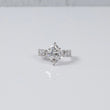 14K WG Lab Diamond Marquise Brilliant With Certificate Engagement Ring / 3.82gr / Sz 7 / 3.52 CTTW Lab VS / E-F