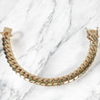 10K YG Cuban Links Bracelet / 74.90gr / 11.2mm / 8 1/4in /
