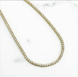 14K Yellow Gold Tennis Chain 14.19Ct Dia Lab Vs / 17.46gr / 3.7mm / 18in