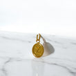18K Yellow Gold Letter Z Pendant / 0.58gr