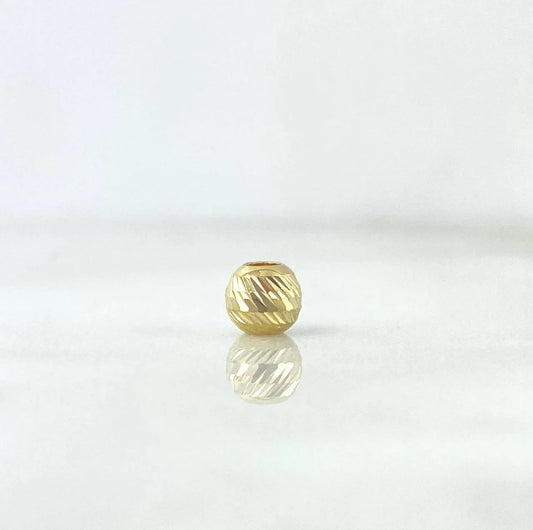18K YG Diamond Cut Ball Accessory / 0.17gr / 5mm /