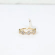 14K Yellow Gold Diamond Clovers Ring 0.82Ct Dia / 3.23gr / Size 6 3/4