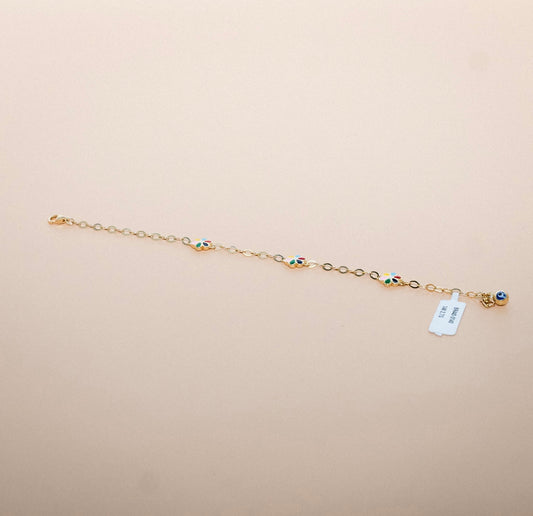 14K Yellow Gold Girl'S Bracelet Bracelet / 2.7gr / 6in