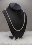 14K White Gold Rope Chain / 17.9gr / 3mm / 18in