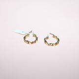 14K Yellow Gold Hoop Earrings / 1.9gr