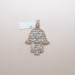 10K Rose Gold Hand Diamond Pendant 2.26Ct / 7.1gr