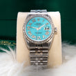 Rolex Date Just Tiffany Face Dia Bezel Dia Roman Dial 36Mm Jubilee Band