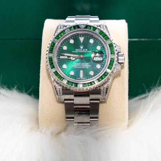 Rolex Submariner 40Mm 2017 Dia/Emerald Oyster Band