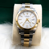 Rolex 12603 Two Tone 18K 41Mm 2021 Date Just Oyster Band