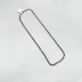 14K Yellow Gold Hollow Rope Chain / 6.2gr / 20in