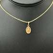 18K Yellow Gold Virgen Milagrosa Pendant / 0.8gr