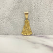 14K Yellow Gold Virgen Maria Pendant / 4.3gr / 1.5in