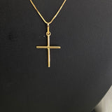 18K Yellow Gold Cross Jewelry Set / 1.8gr / 16in