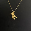 18K Yellow Gold Little Bear Jewelry Set / 2.1gr / 17in