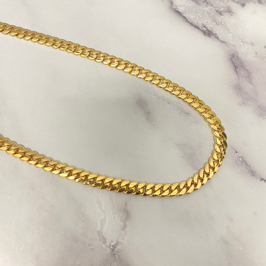 10K Yellow Gold Cuban Links / 99.4gr / 8mm / 24.5in