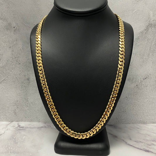 10K Yellow Gold Cuban Links / 108.1gr / 8mm / 24in
