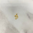 14K Yellow Gold Dolphin Pendant / 1gr / 0.8in